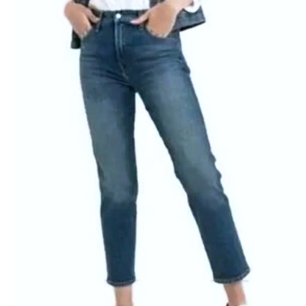 Lucky Brand Brooke Crop Mid Rise Medium Wash Women’s 10 / 30 blue